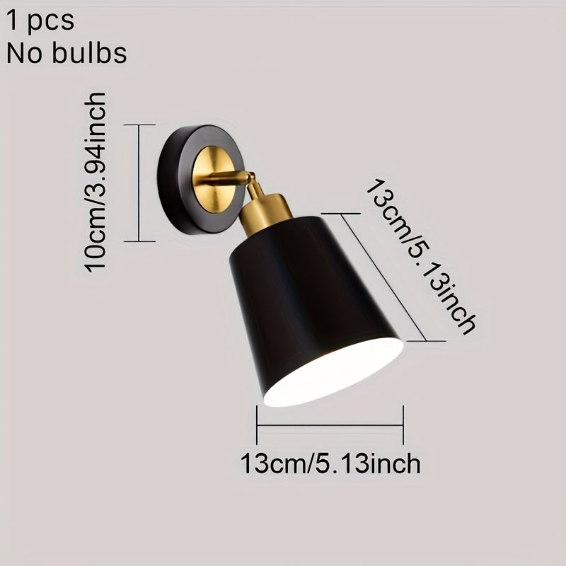 Modern Metal Wall Sconce Light | Adjustable Bedroom &amp; Living Room Lamp