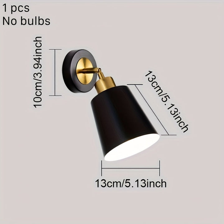 Modern Metal Wall Sconce Light | Adjustable Bedroom &amp; Living Room Lamp