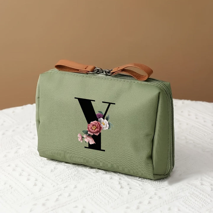 Makeup Bag Travel Cosmetic Organizer Mothers Day Letter Case