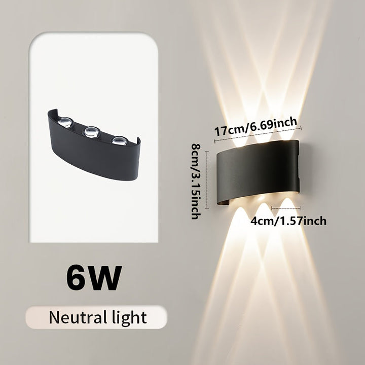 Modern Dual Beam LED Wall Light | Indoor &amp; Outdoor IP55