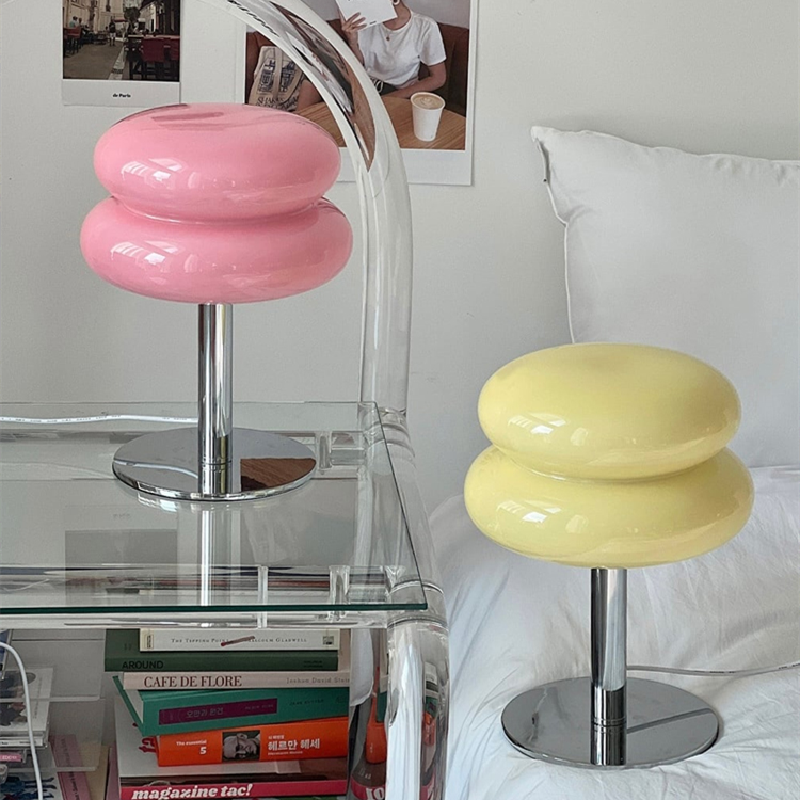 Italian Designer Glass Table Lamp | Modern Retro Accent Light