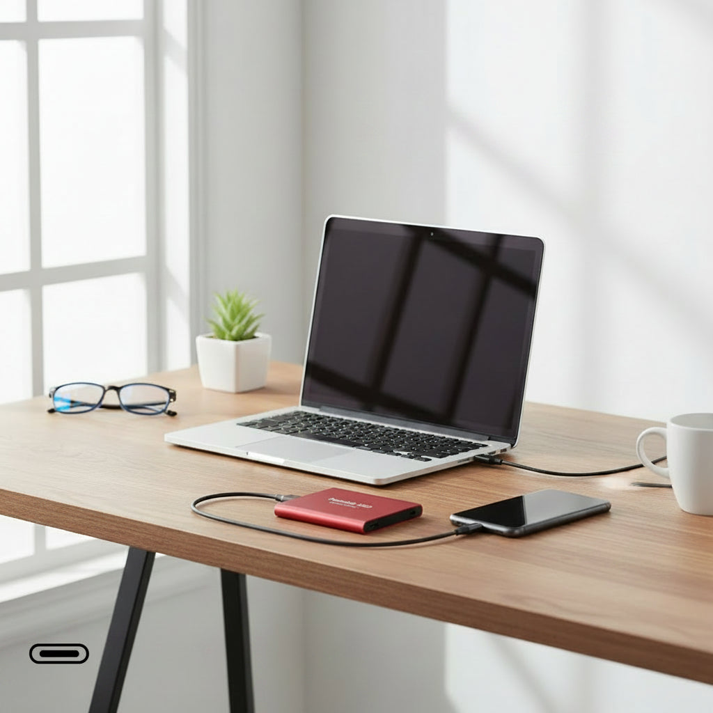 External Hard Drive Portable SSD High Speed USB Storage 128tb