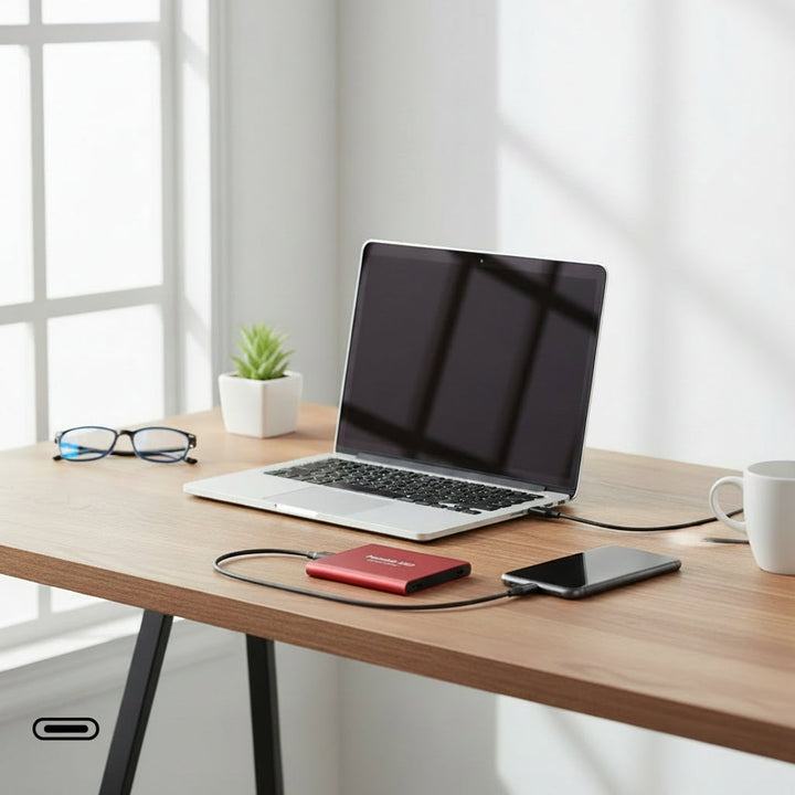 External Hard Drive Portable SSD High Speed USB Storage 128tb