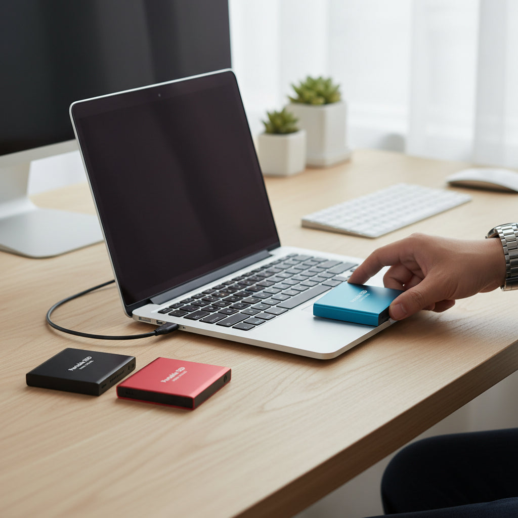 External Hard Drive Portable SSD Plug Play USB