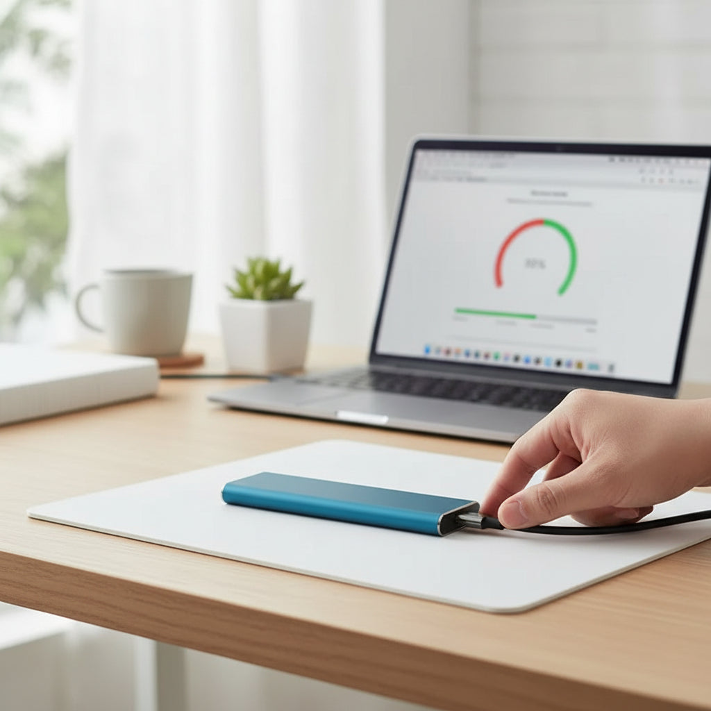 External Hard Drive Portable SSD USB C Storage Device Compact Design