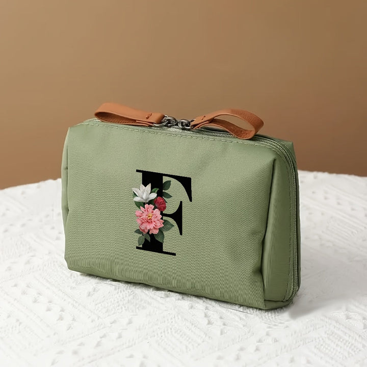 Makeup Bag Travel Cosmetic Organizer Mothers Day Letter Case