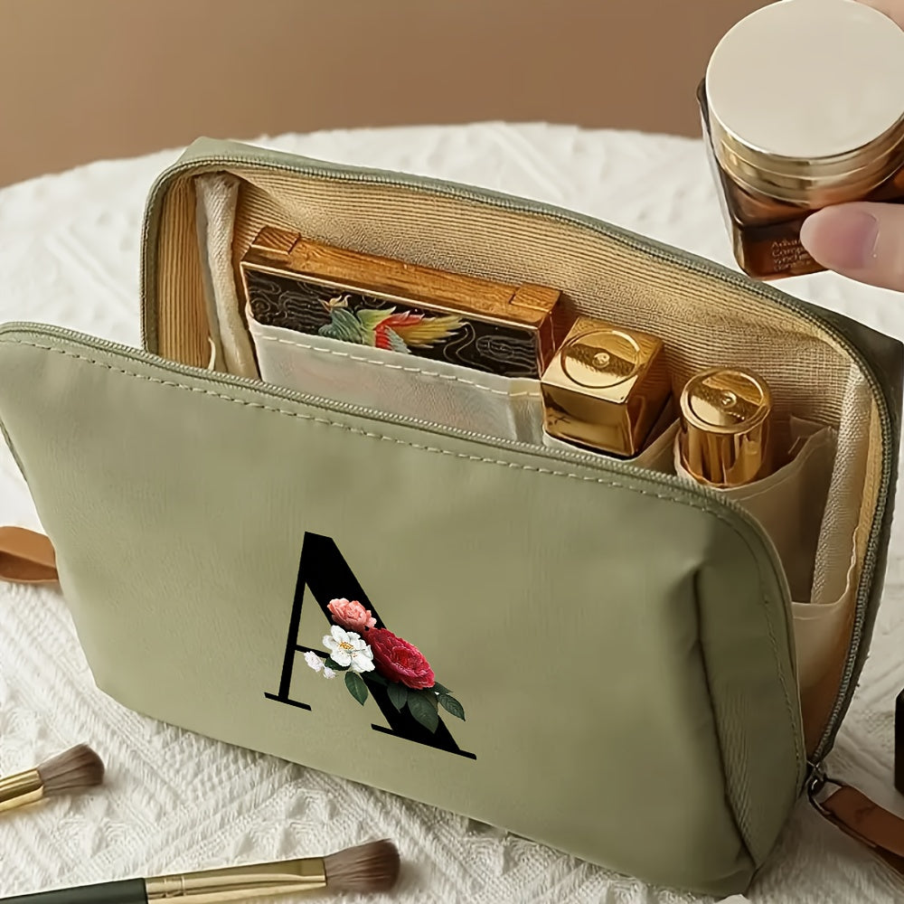 Makeup Bag Travel Cosmetic Organizer Mothers Day Letter Case