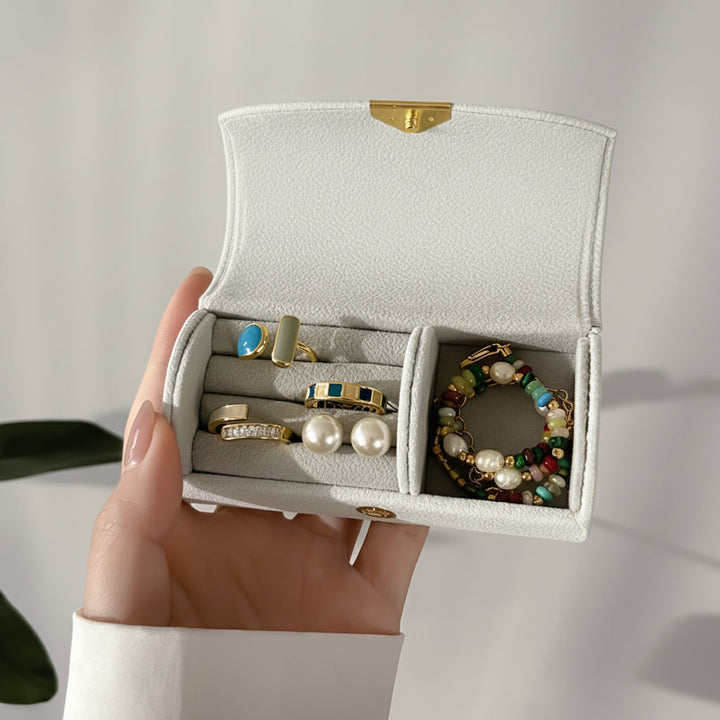 Mothers Day Jewellery Box Travel Organizer Case Snap Closure