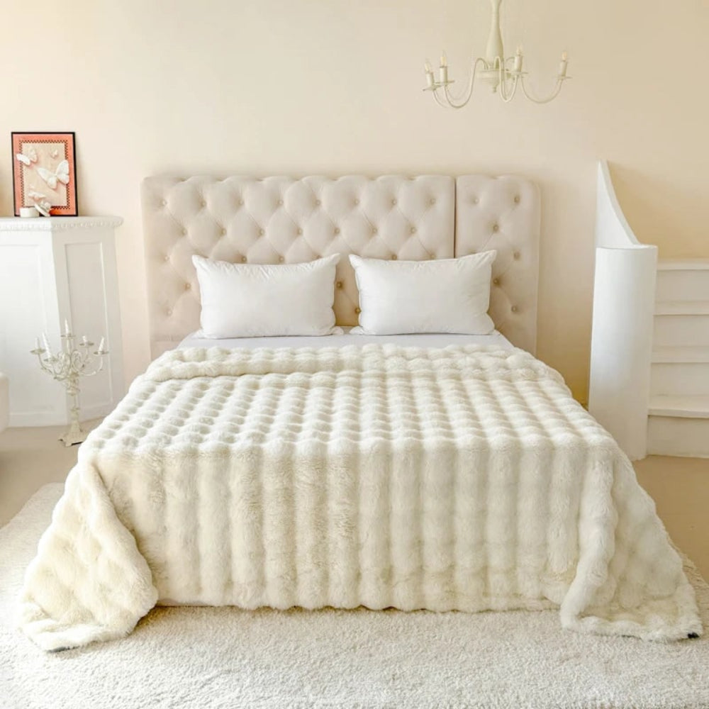 Faux Fur Blanket Cozy Soft Plush Throw
