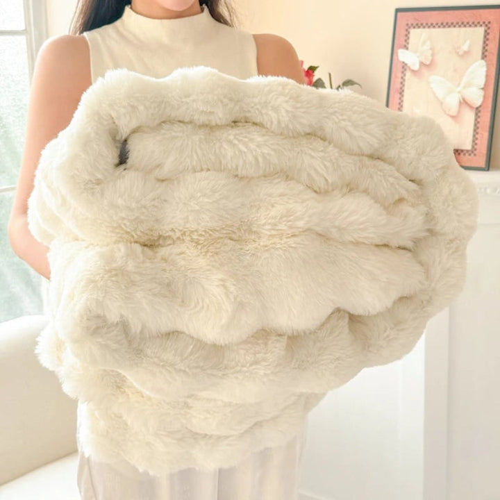 Faux Fur Blanket Cozy Soft Plush Throw