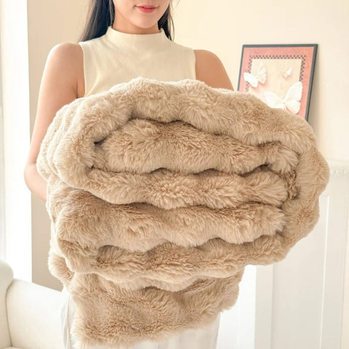 Faux Fur Blanket Cozy Soft Plush Throw