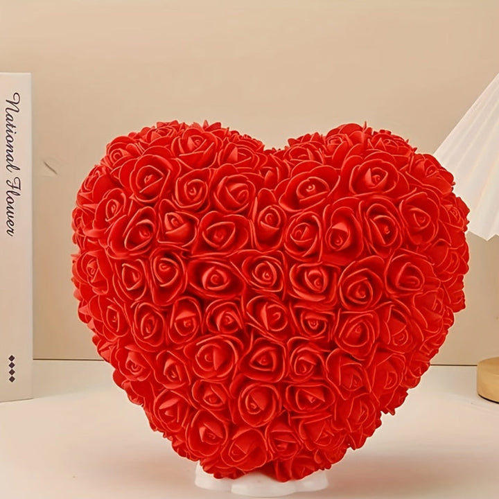 Rose Heart Mothers Day Gift Artificial Flower Table Decoration