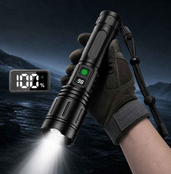 Flashlight Rechargeable LED Tactical Light Aluminum Outdoor Beam