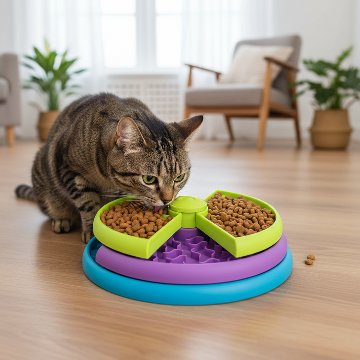 Slow Feeder Dog Bowl Interactive Puzzle Food Dish Healthy Eating