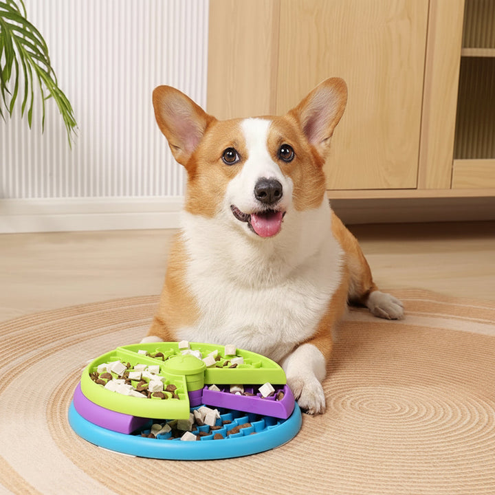 Slow Feeder Dog Bowl Interactive Puzzle Food Dish Healthy Eating