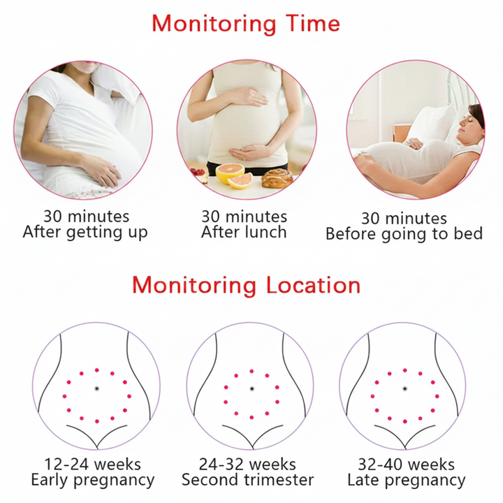 Fetal Heartbeat Monitor Portable Digital Display Device