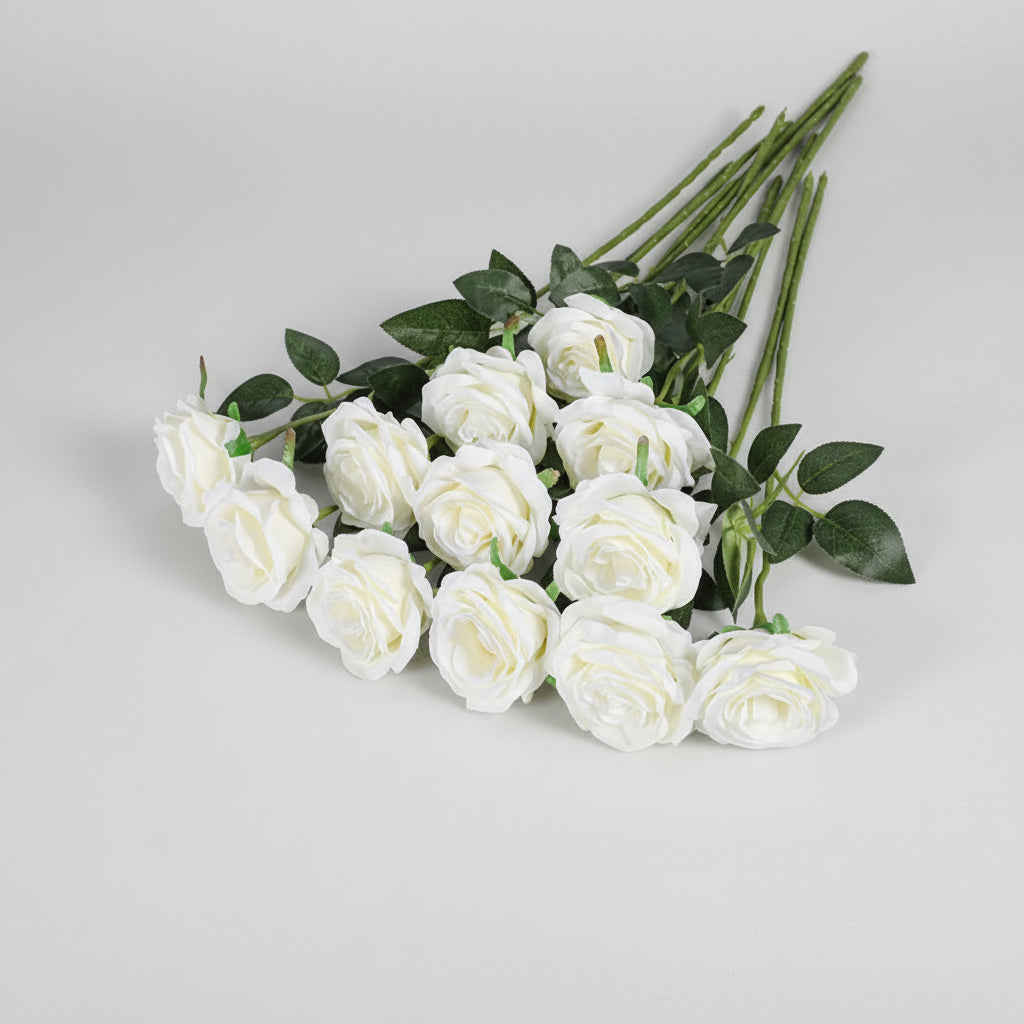 Mothers Day Artificial Flowers Rose Bouquet Red Roses Decor