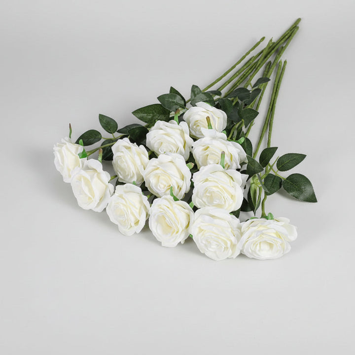 Mothers Day Artificial Flowers Rose Bouquet Red Roses Decor