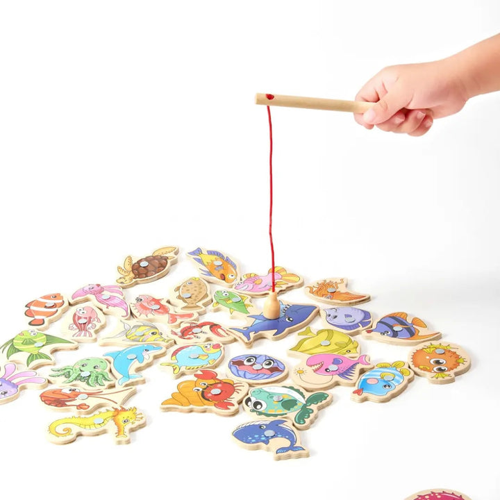 Fishing Toy Fine Skills Toy Set Magnetic Rod