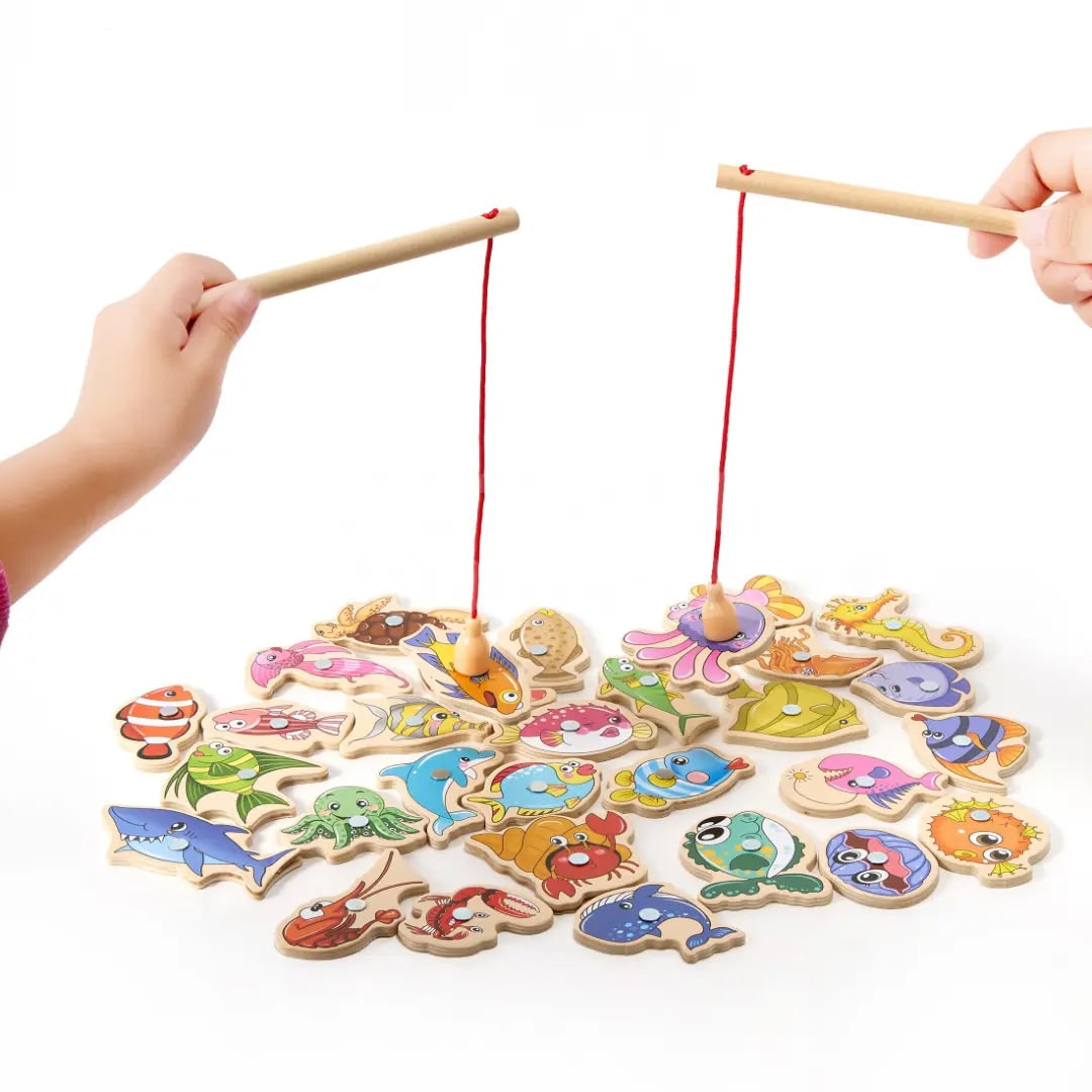 Fishing Toy Fine Skills Toy Set Magnetic Rod