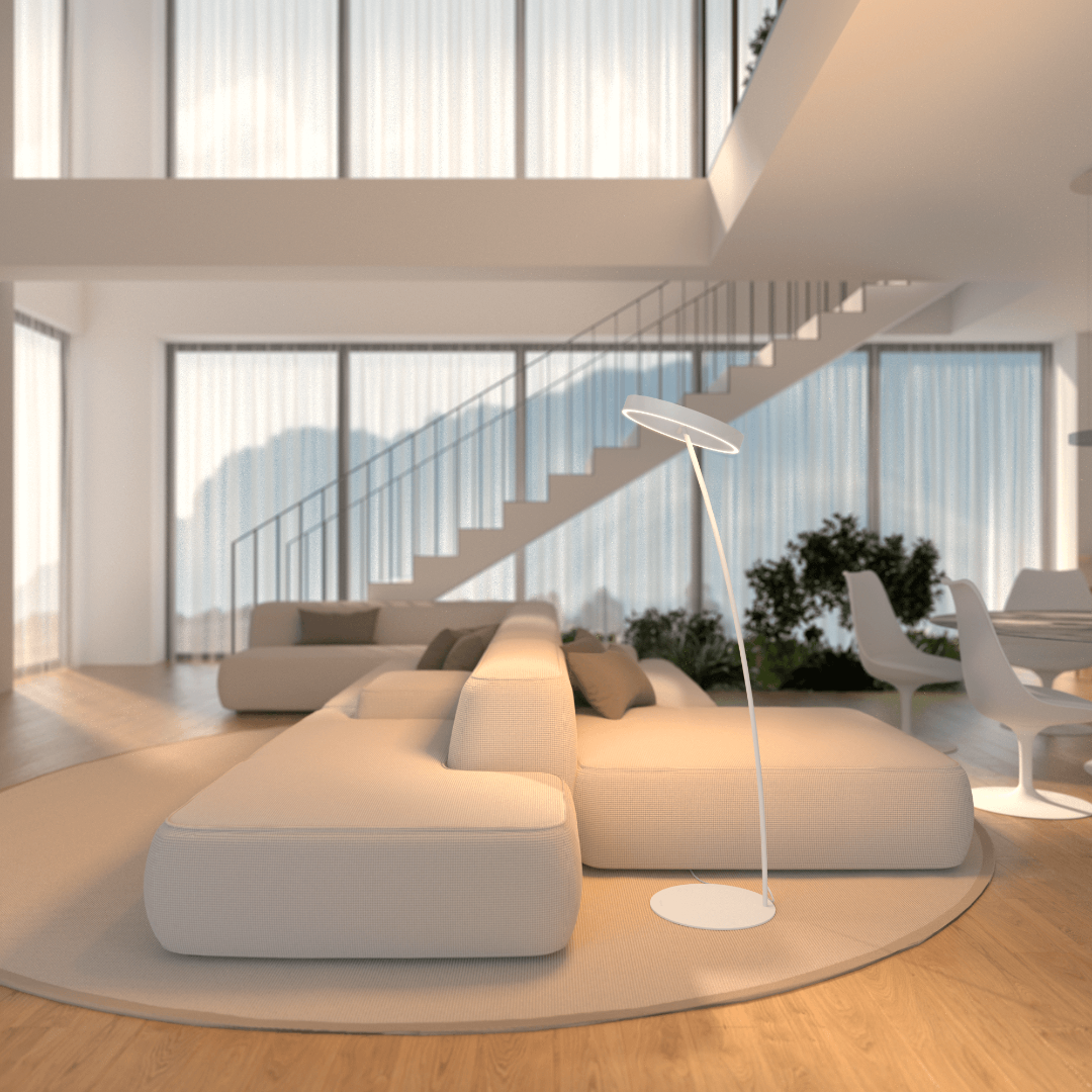 Floor Lamp LED Lighting Remote Control Adjustable Design