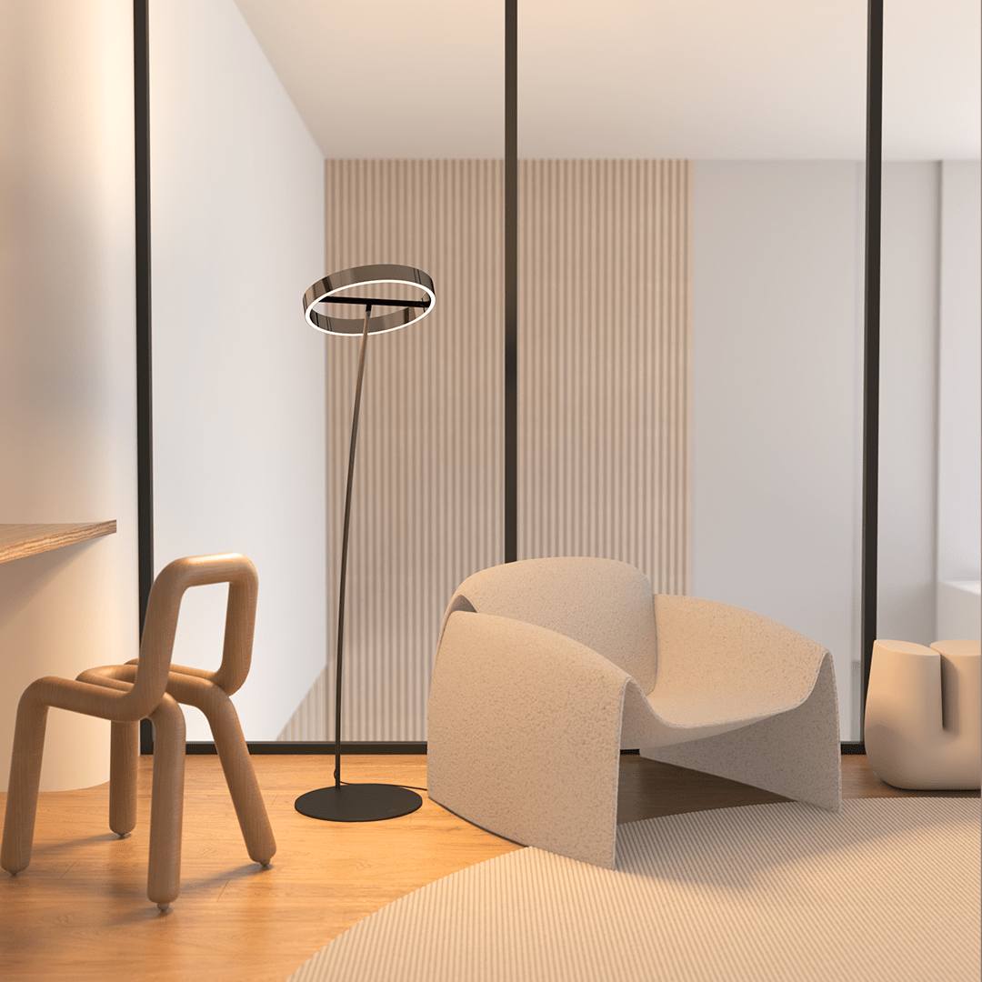Floor Lamp LED Lighting Remote Control Adjustable Design