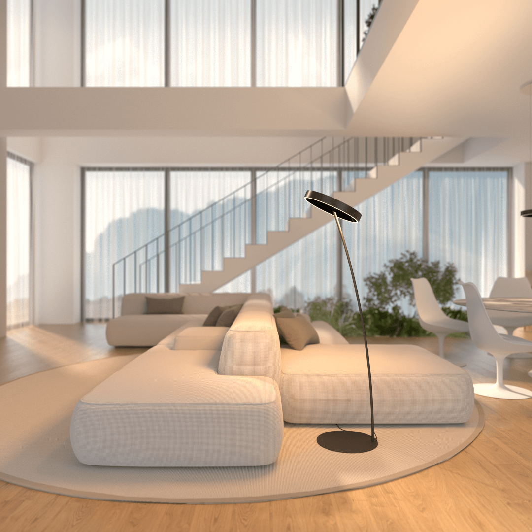 Floor Lamp LED Lighting Remote Control Adjustable Design