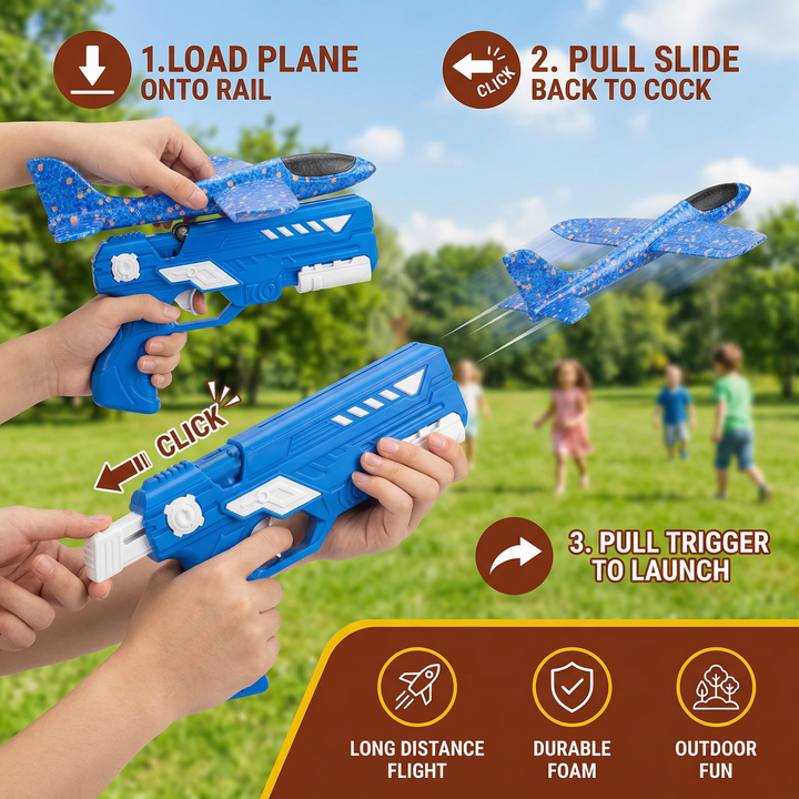 Flying Toy Interactive Outdoor Fun Launcher