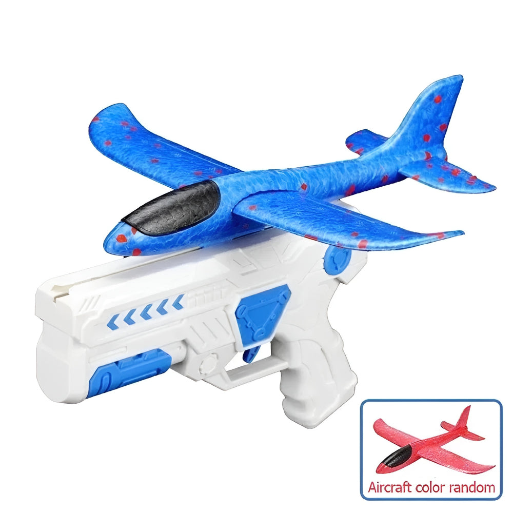 Airplane Launcher Toy Kids Outdoor Foam Glider Catapult