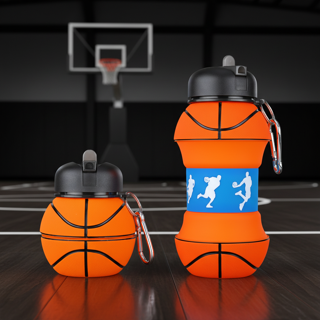 Foldable Collapsible Leak-Proof Water Bottle Sports Gym