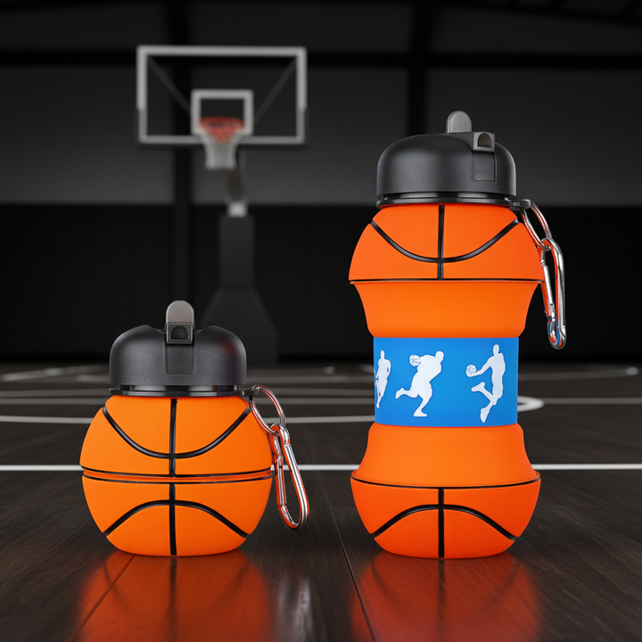 Foldable Collapsible Leak-Proof Water Bottle Sports Gym