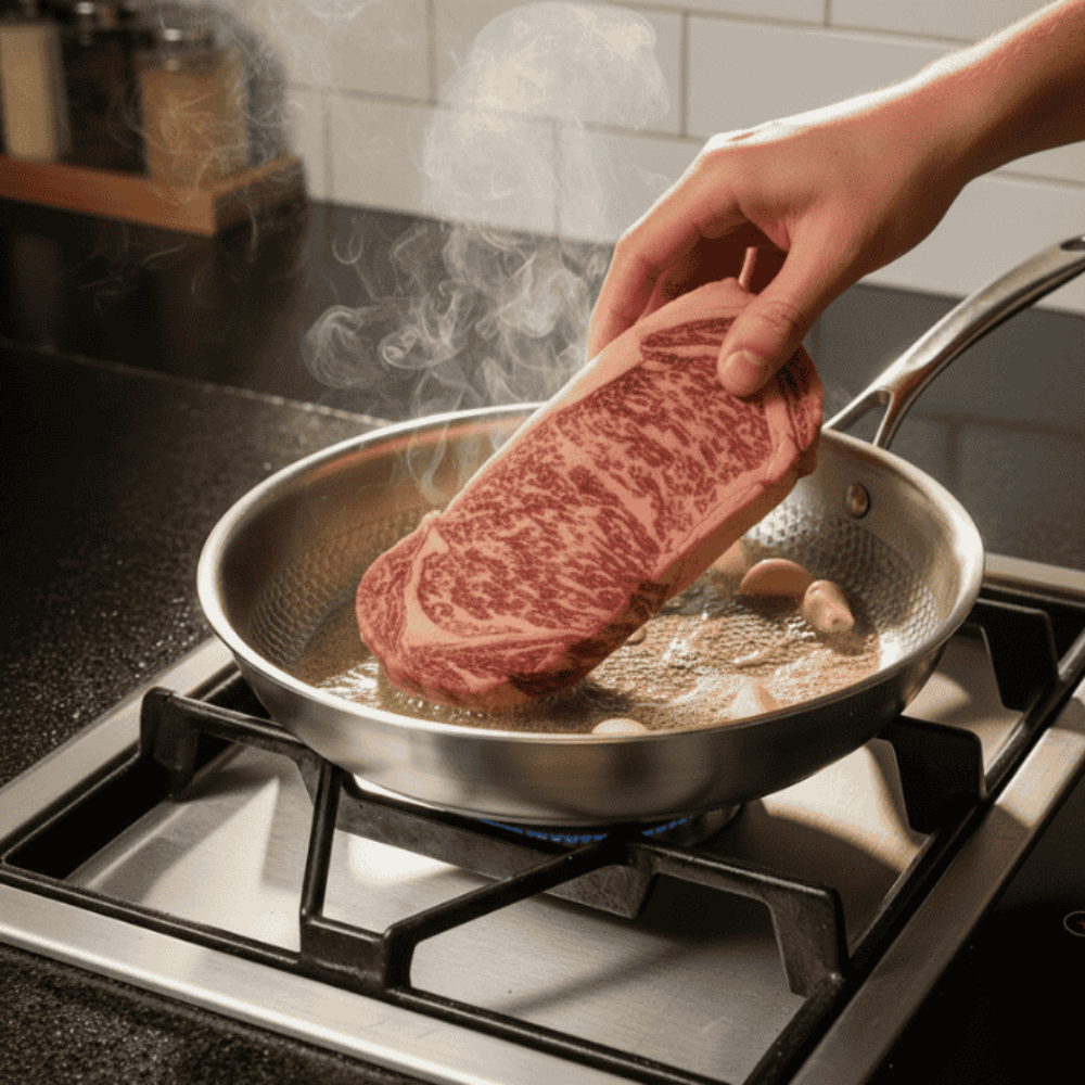Frying Pan Stainless Steel Titanium Non Stick Cooking Pan
