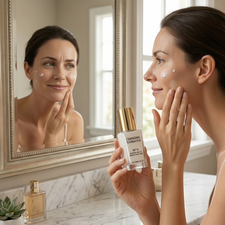 Foundation Makeup Spf colour Changing Bottle