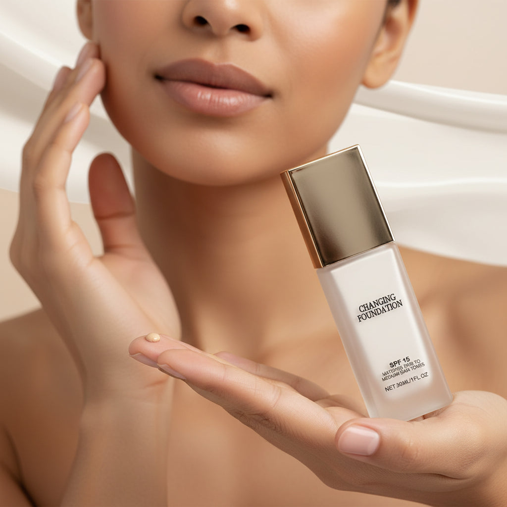 Foundation Makeup Spf colour Changing Bottle