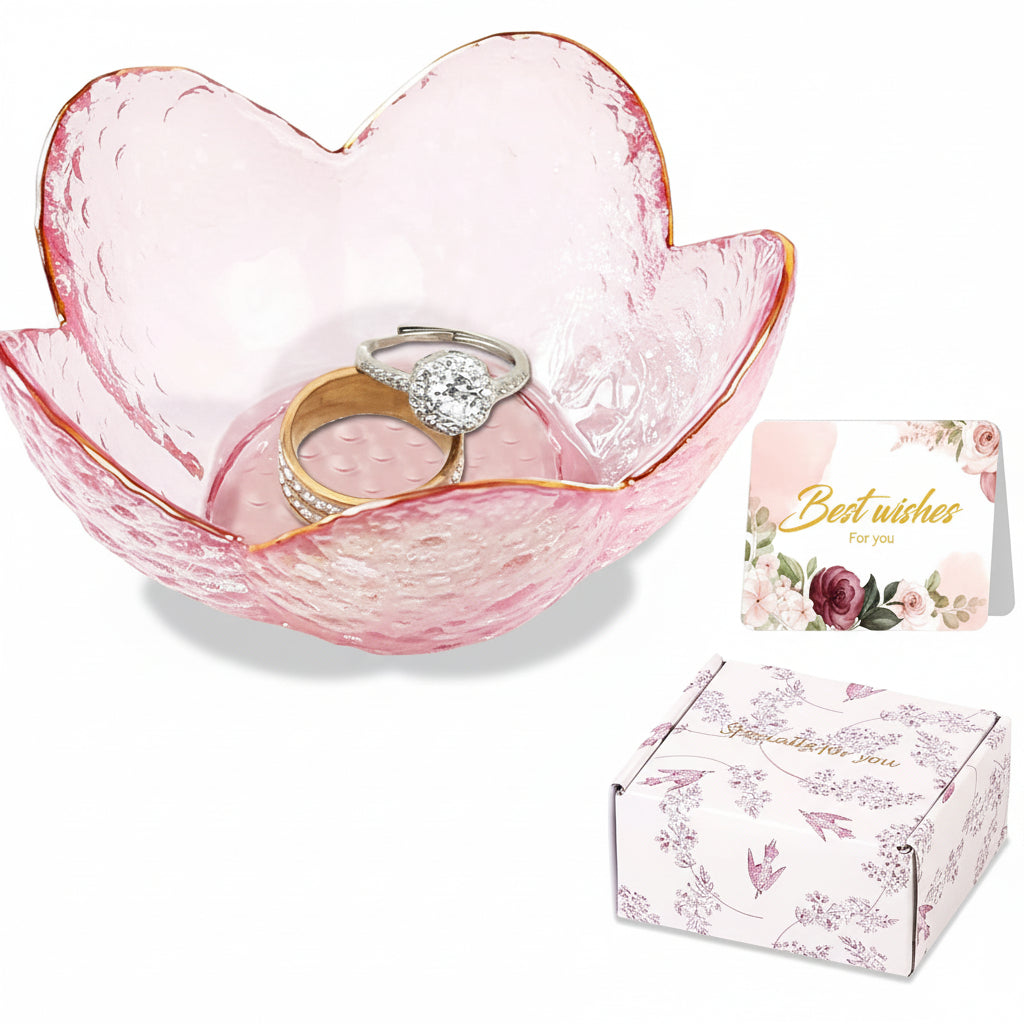 Mothers Day Flower Jewellery Dish Ceramic Ring Holder Tray Gift