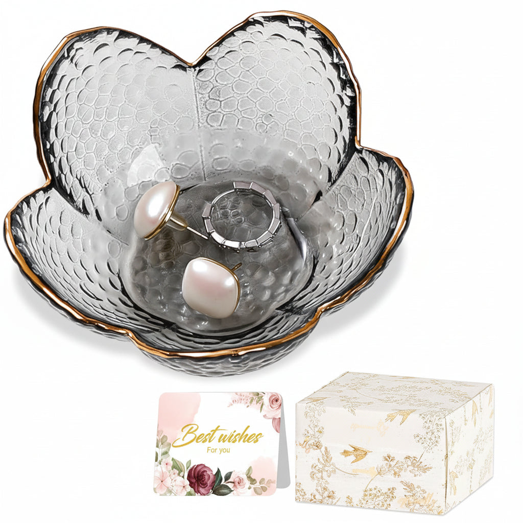Mothers Day Flower Jewellery Dish Ceramic Ring Holder Tray Gift