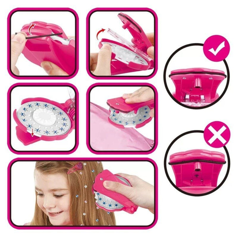 Hair Sparkle Stapler Shiny Accessories Fun Styling