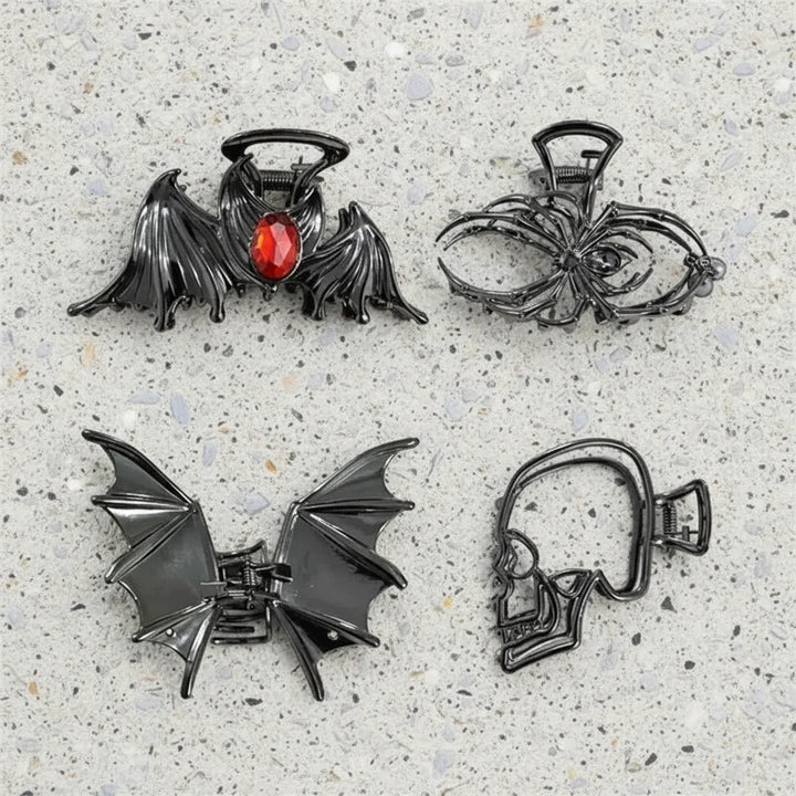 Halloween Accessories Hair Clips Spider Bat Designs