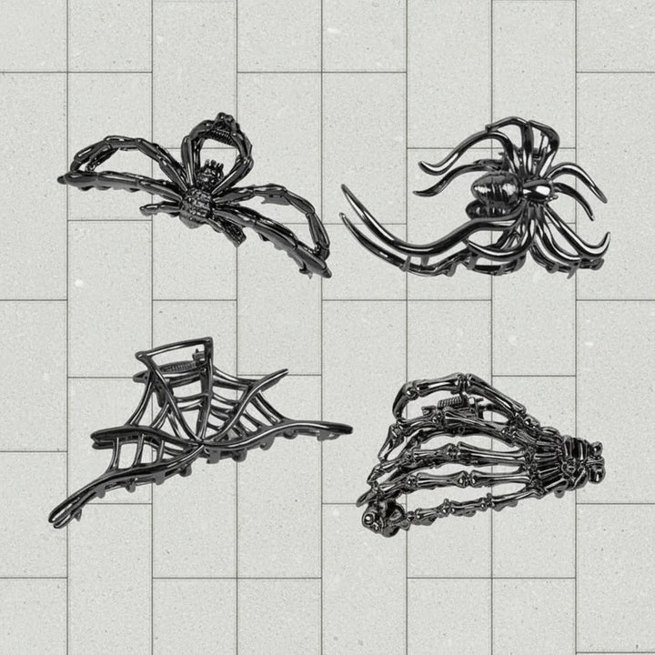 Halloween Accessories Hair Clips Spider Bat Designs