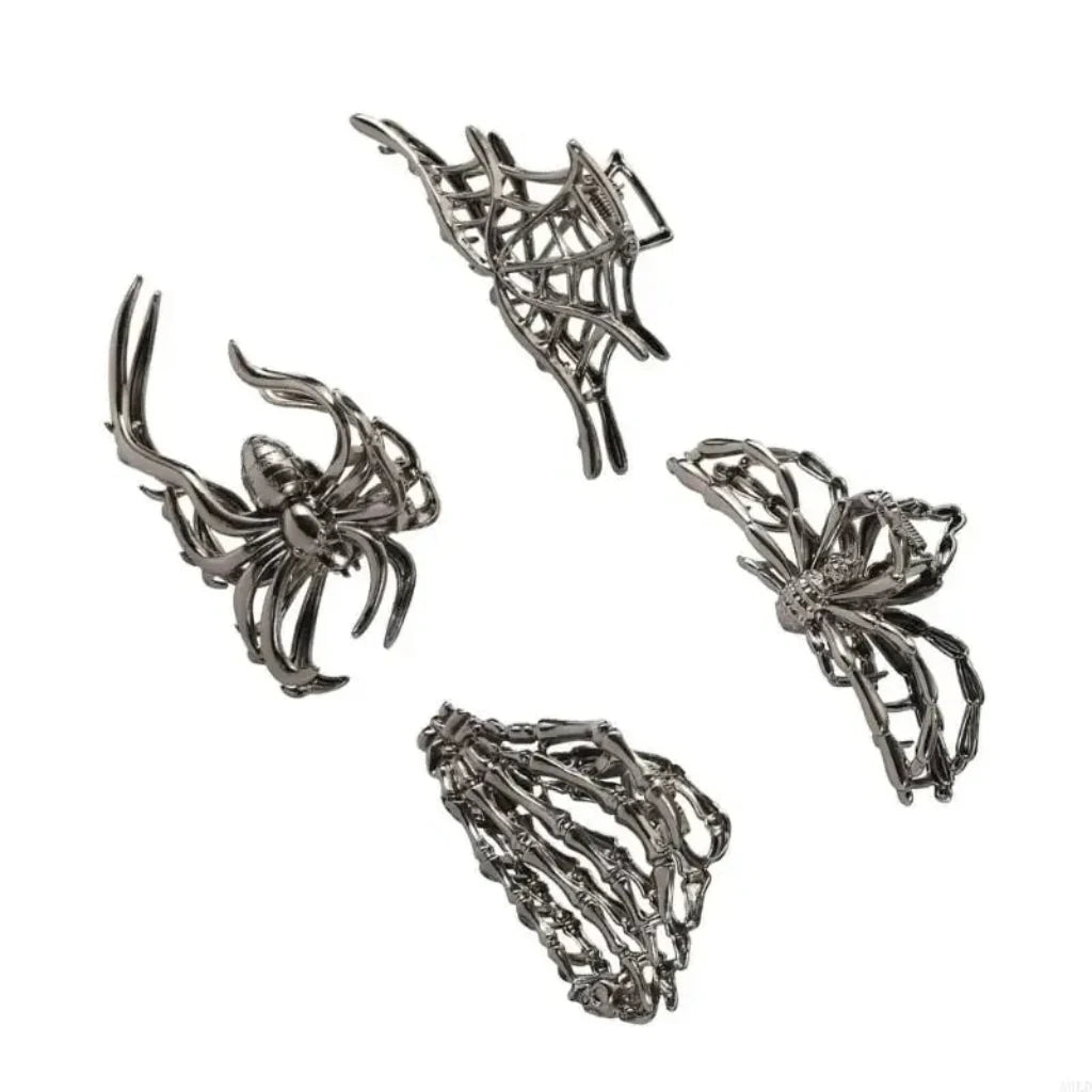Halloween Accessories Hair Clips Spider Bat Designs