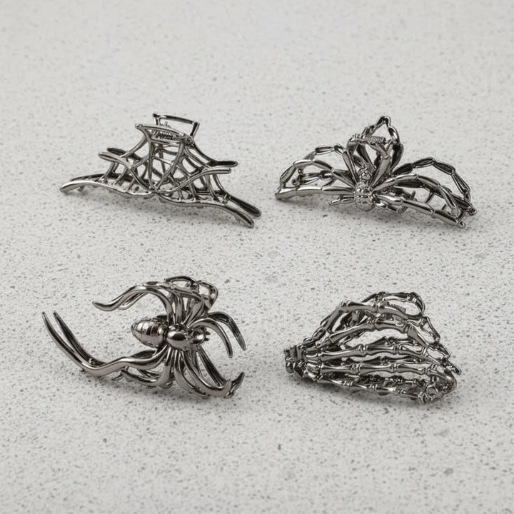 Halloween Accessories Hair Clips Spider Bat Designs