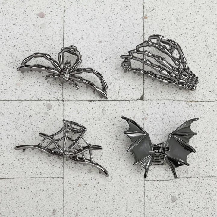 Halloween Accessories Hair Clips Spider Bat Designs
