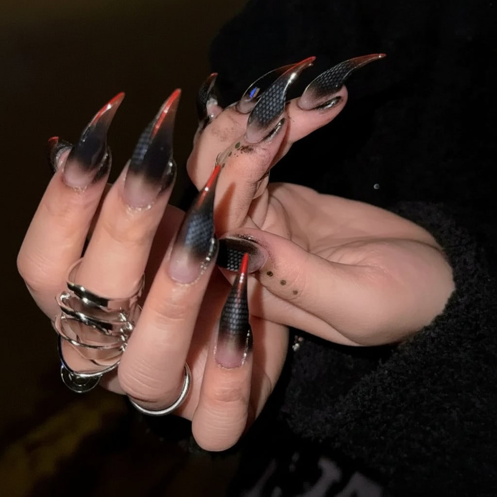Halloween Accessories Halloween Nails Reusable Press-On Nails