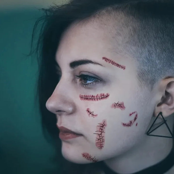 Halloween Accessories Horror Tattoos Wound Effects