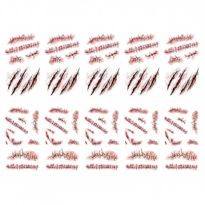 Halloween Accessories Horror Tattoos Wound Effects