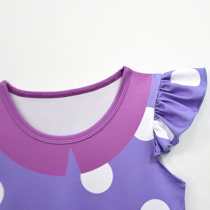 Halloween Costumes Kids Dress Polka Dot Ruffle Party Outfit