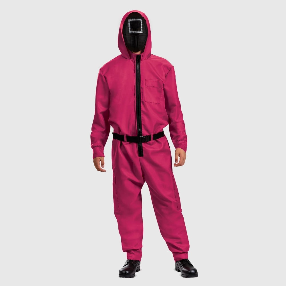 Halloween Costume Jumpsuit Mask Party Outfit