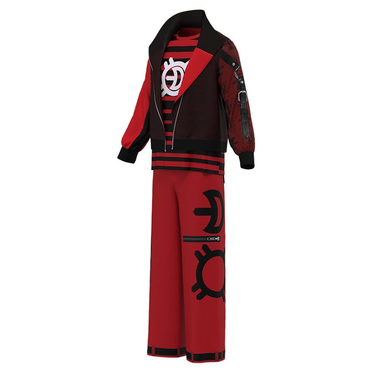 Halloween Costumes Vampire Jacket Trousers Costume Set