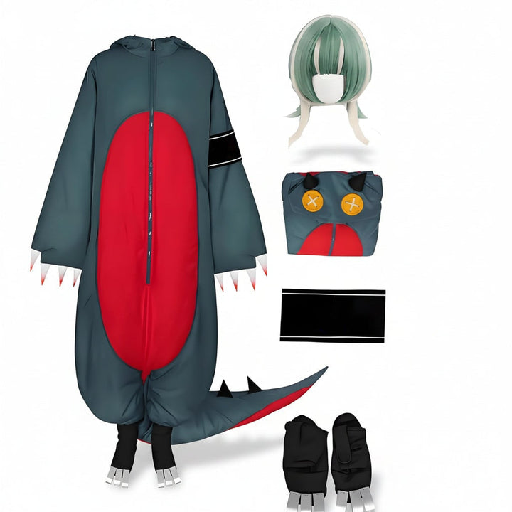 Halloween Costumes Adult Dinosaur Jumpsuit Cosplay Outfit