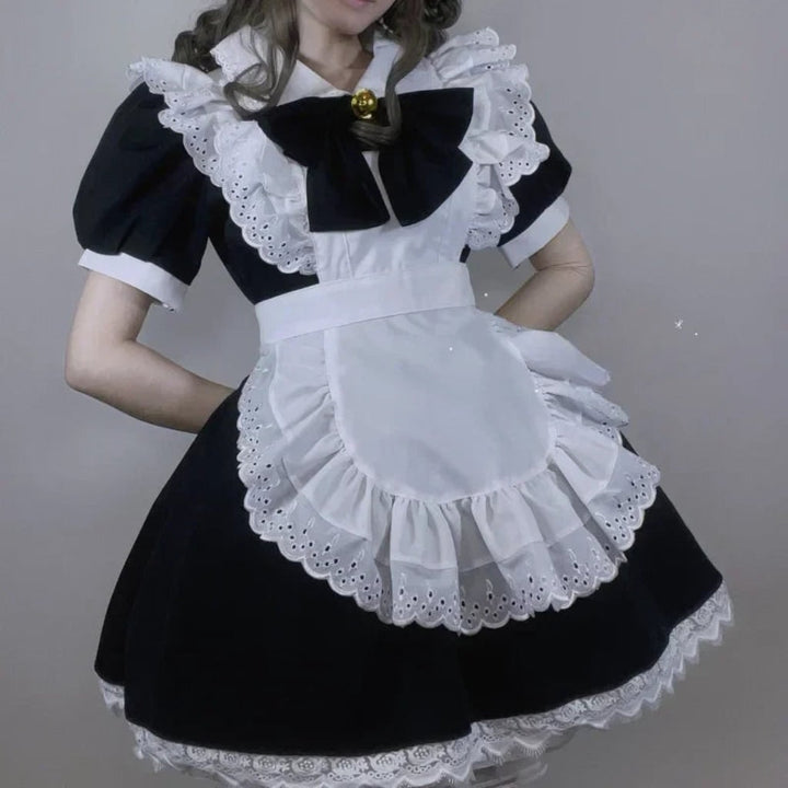 Halloween Costumes Adult Gothic Maid Dress Set